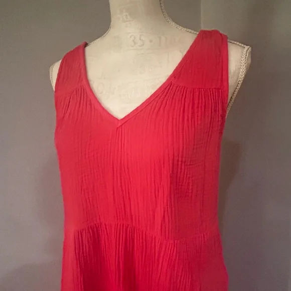 Marine Layer Corinne Sleeveless Double Cloth Cotton Maxi Dress - Picture 16 of 16